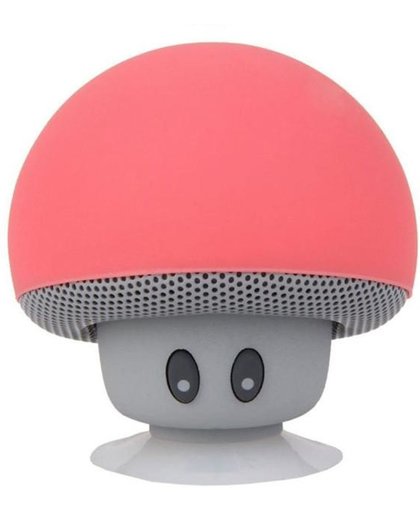 Waterdichte Bluetooth Mushroom Speaker met krachtige zuignap ROOD