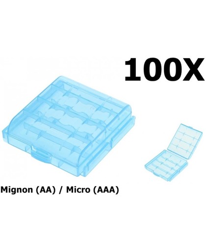 100 Stuks - Transportbox Batterijen Mignon (AA) / Micro (AAA)