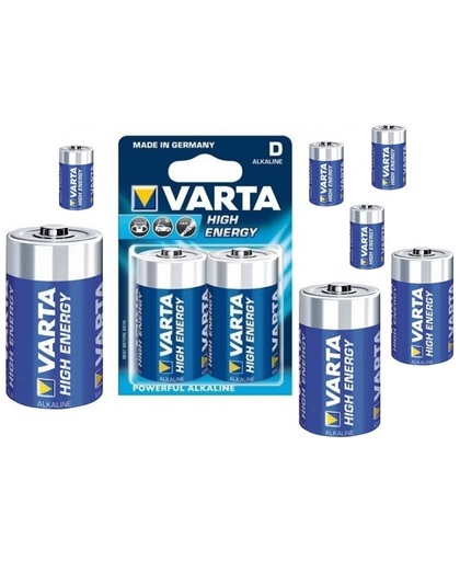 10x Blister Varta Alkaline Batterij D / Mono / LR20 4920
