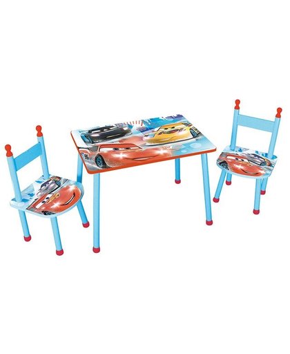 Disney Cars tafel met 2 stoelen jongens blauw/rood